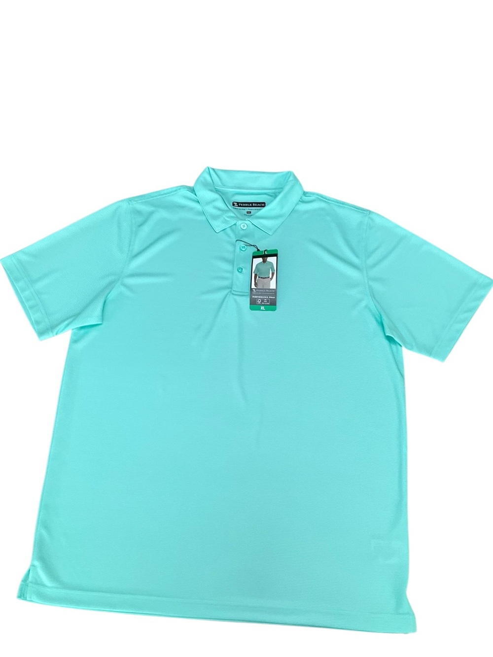 Pebble Beach Men's Polo Athletic Golf Green Size XL NWT